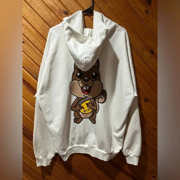 DREW HOUSE The House of Drew Authentic Squirrel Hooded Jacket Coat White MED/XL - Picture 3 of 10